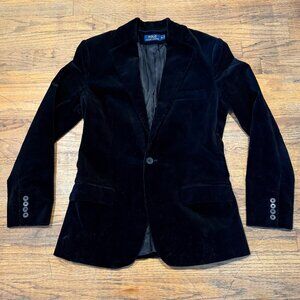 Vintage Y2K Polo Ralph Lauren Black Corduroy Blazer